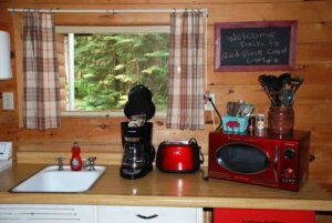 Red Pine Rental Cabin at Holiday Pines Resort in Port Wing, Wisconsin